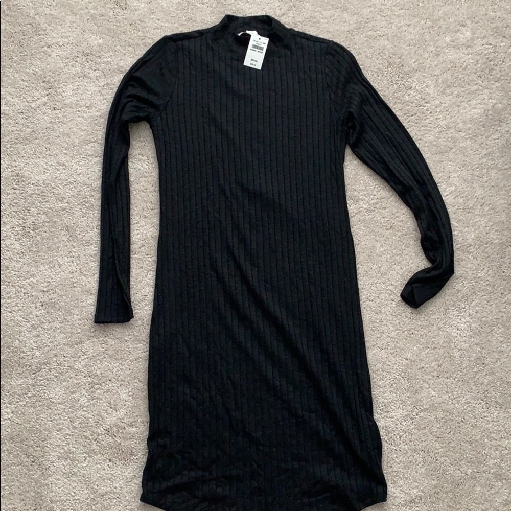 Mock turtleneck dress